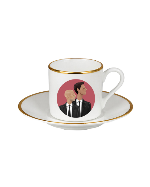 DG espresso cup and saucer