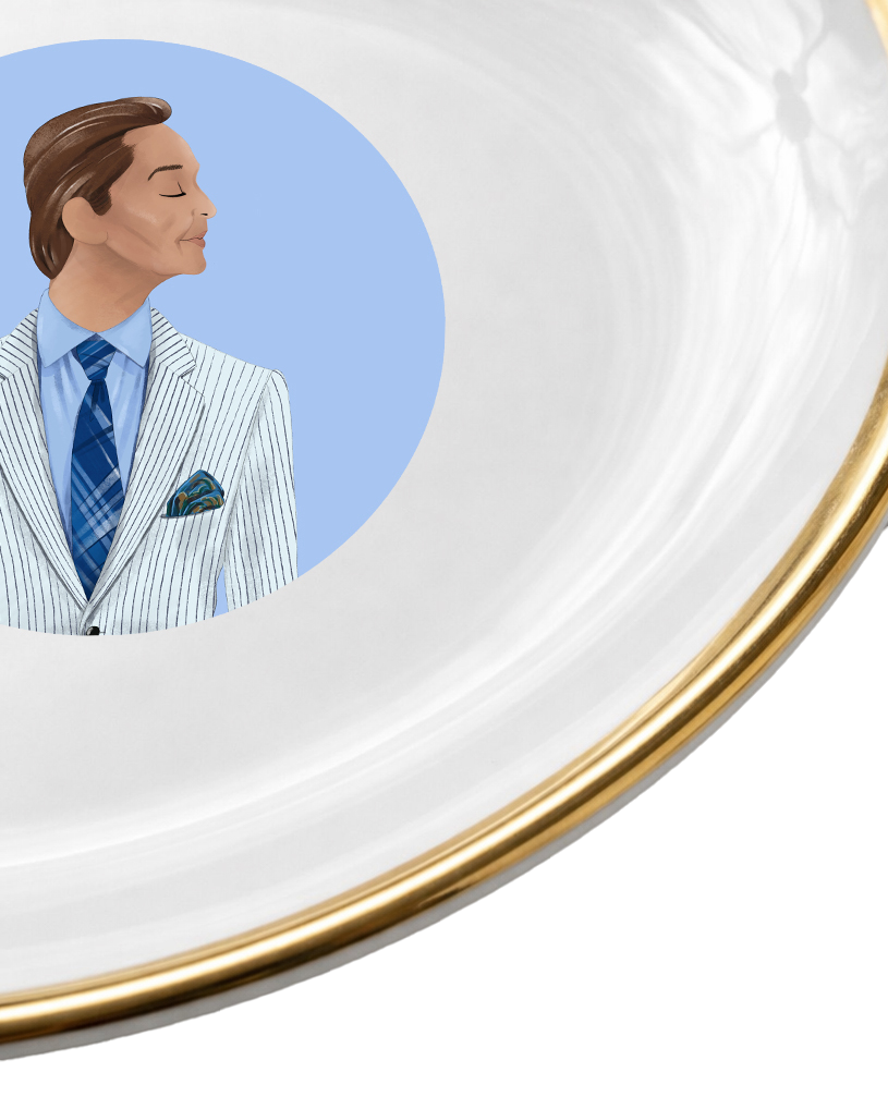 Valentino dessert plate
